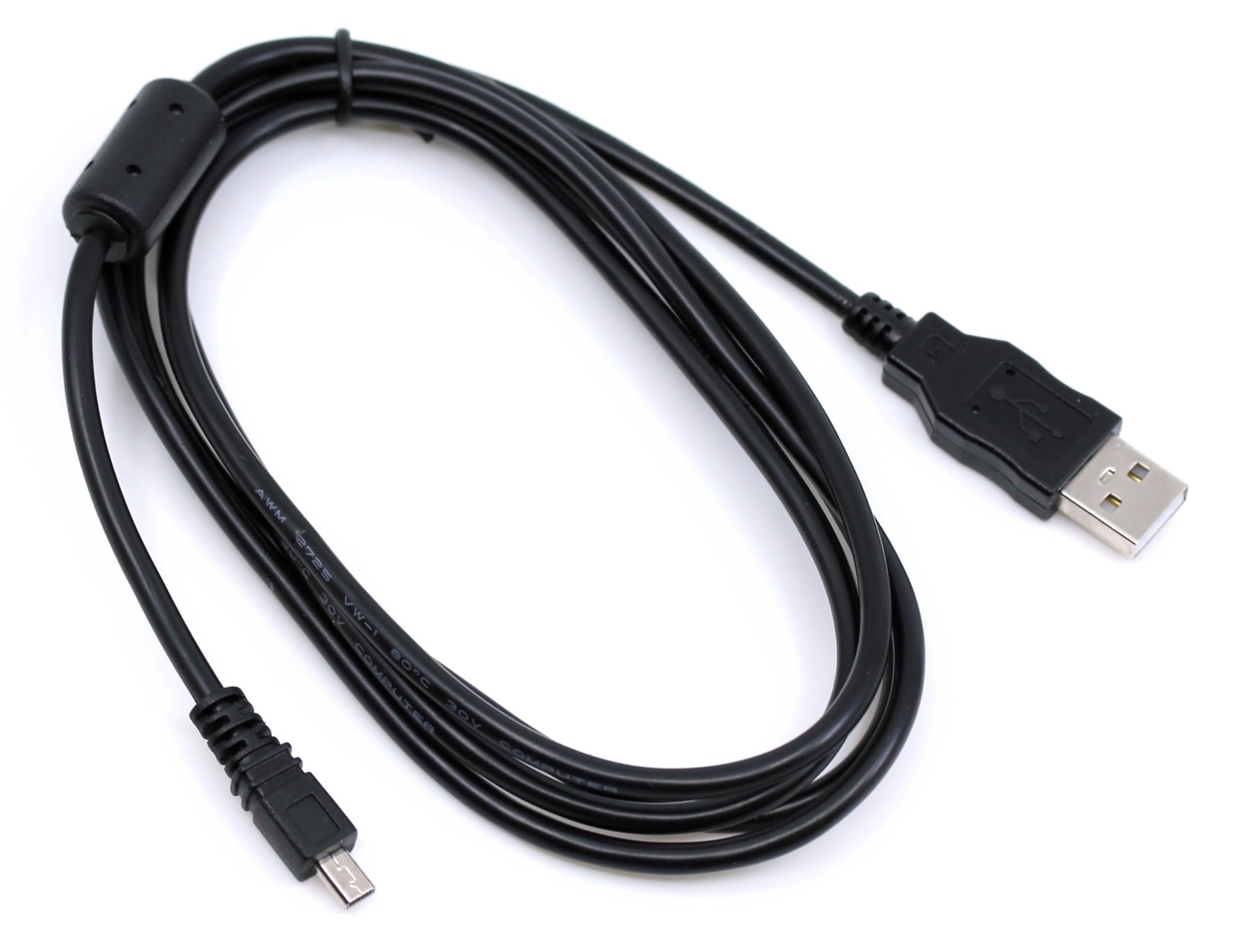 Mungoo USB Data Cable for Konica Minolta Dimage X50 X60 Z3 Z5 Z6 - Black