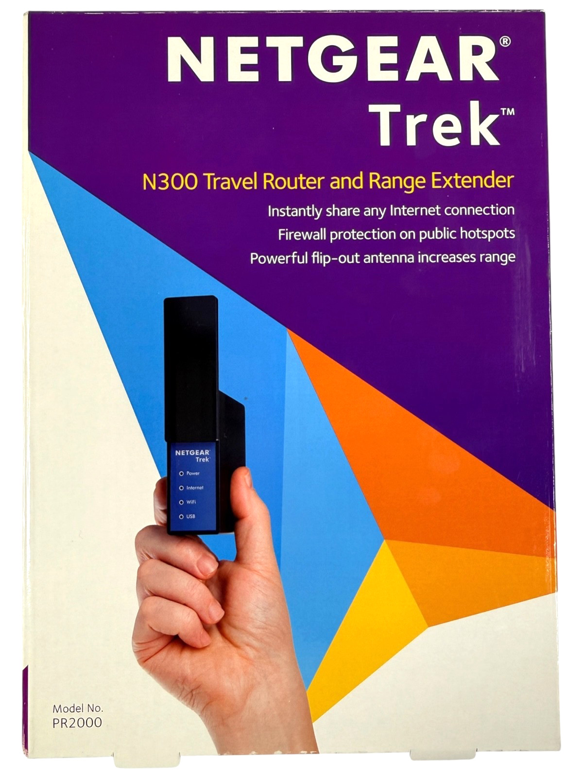 NETGEAR Trek N300 Travel Router Range Extender PR2000 Portable Wi-Fi -BRAND NEW