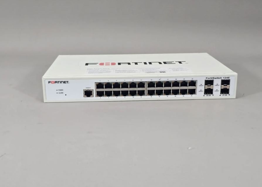 Fortinet FortiSwitch FS-124E 24-Port Gigabit Managed Switch w/ 4x 10G SFP+