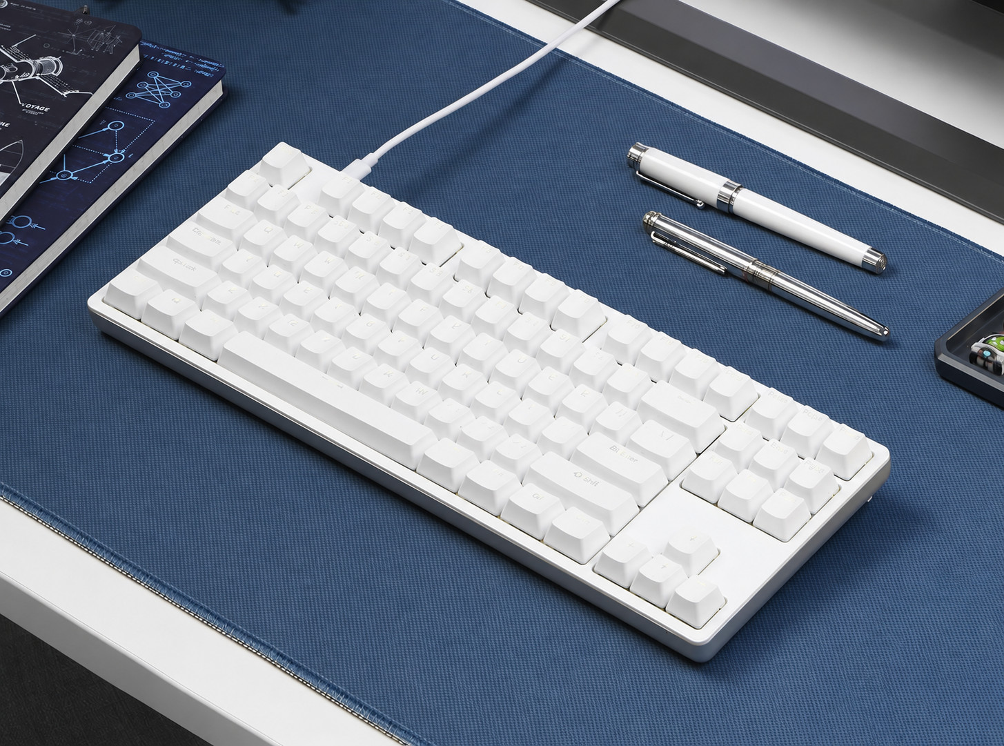 DROP ENTR Wired Mechanical Keyboard R3 87 keys Silver White Gateron Brown Pro 3