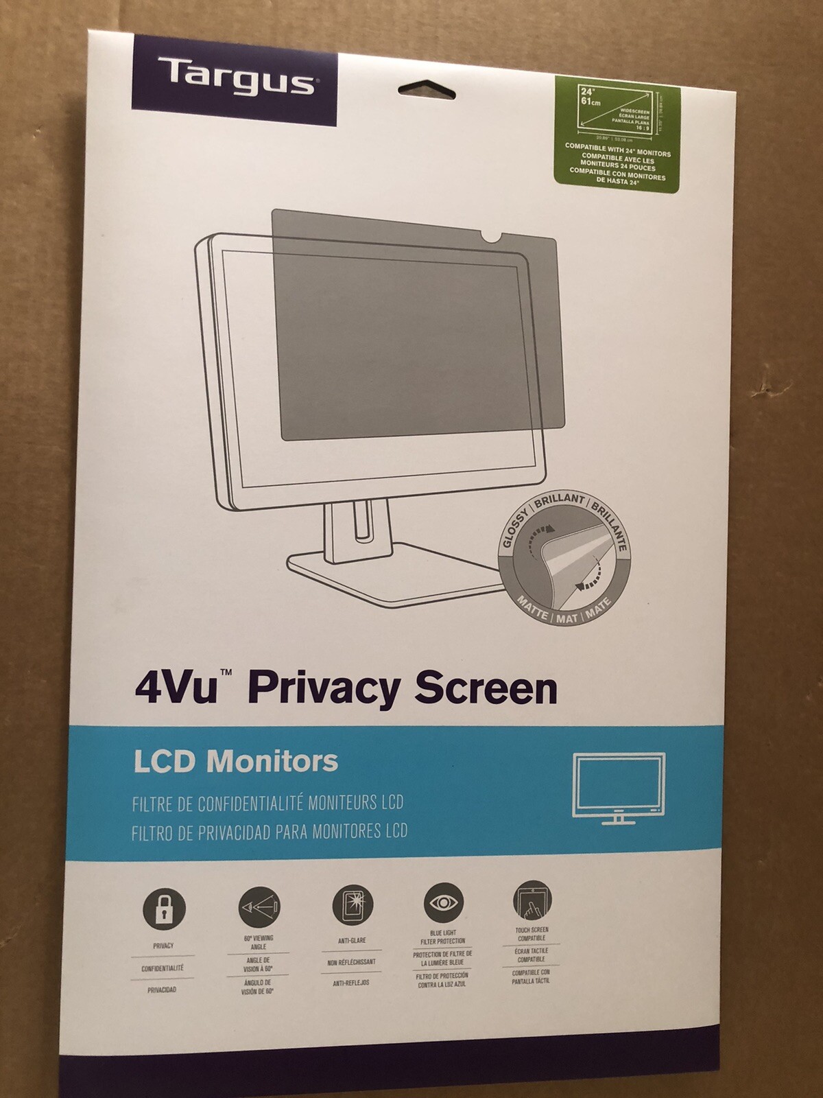 Targus 4Vu Display Privacy Filter 24" Wide Screen ***FREE SHIPPING***
