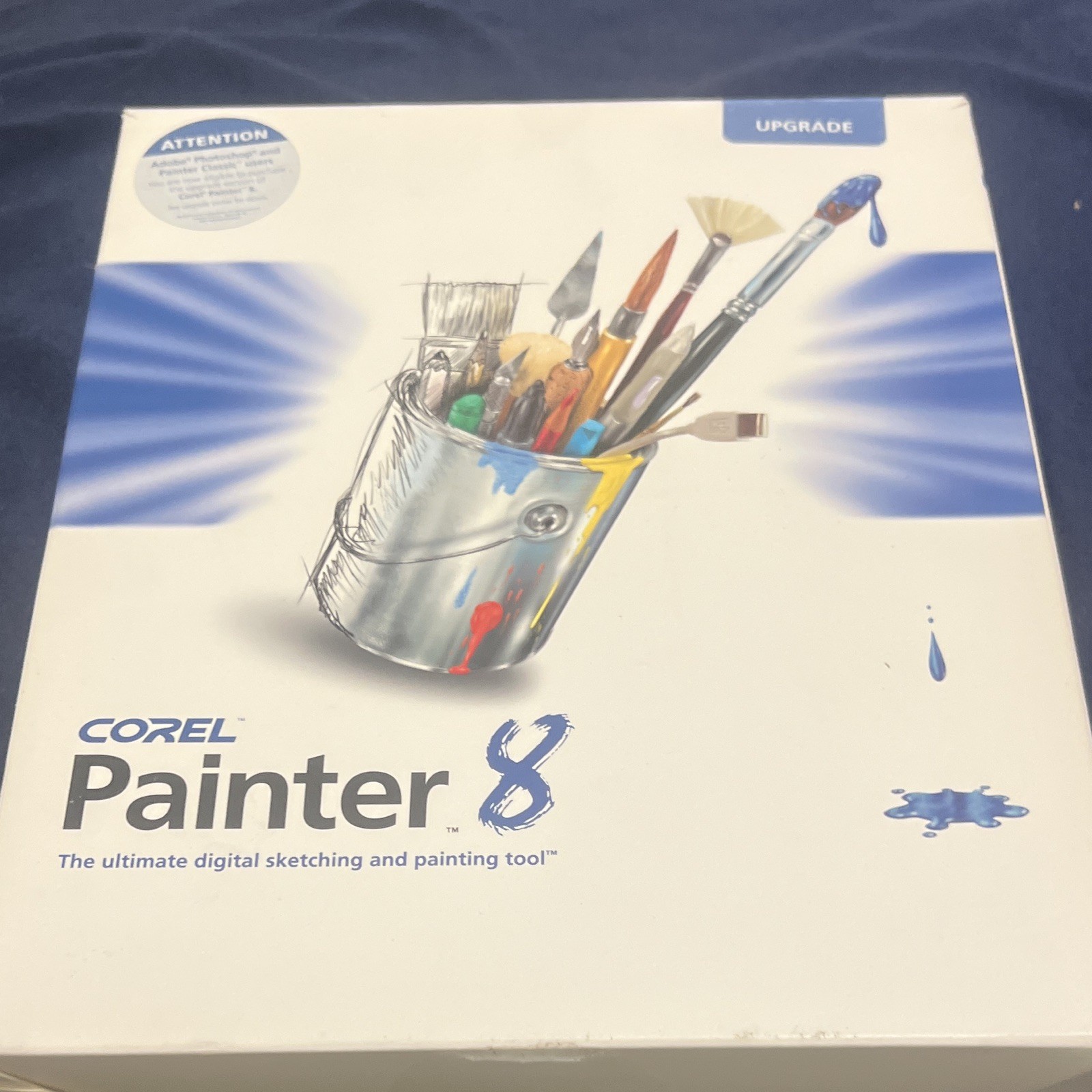 Corel Painter 8 Upgrade Painting Software CD for Windows/Mac, English