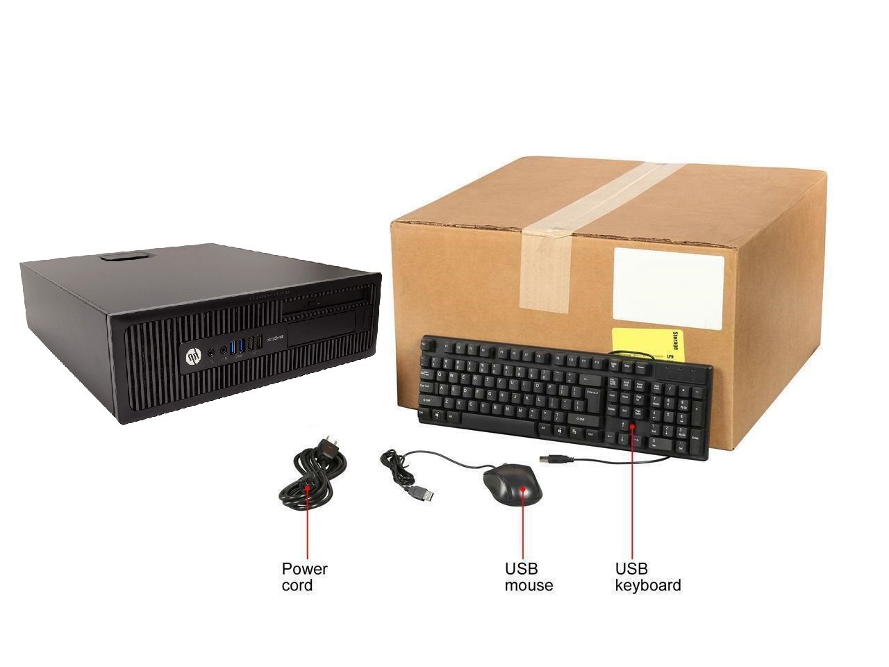 HP Elite Business Class Computer Win 10 Pro 32Bit Quad Core PC parallel port