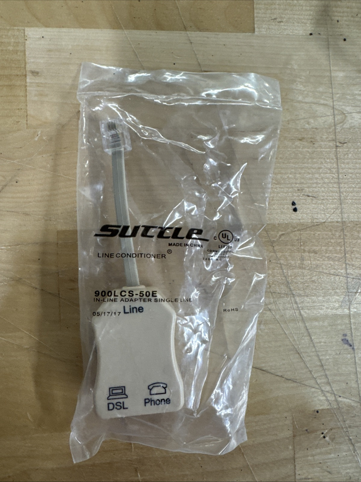 Suttle 900LCS-50E In-Line Phone/DSL Adapter Brand New Sealed