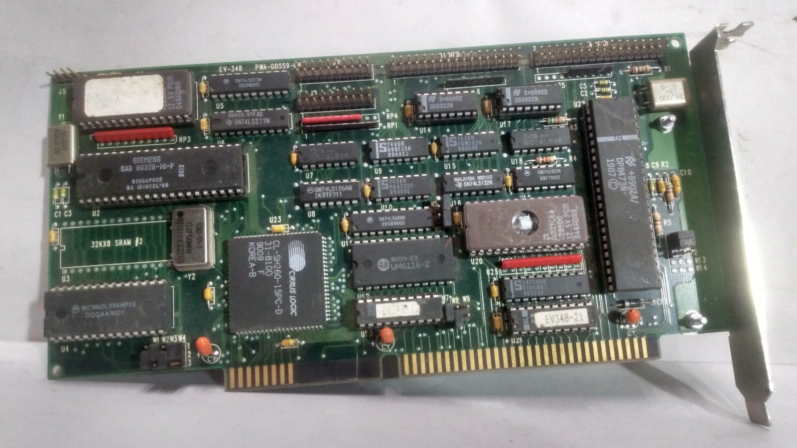 Vintage EVEREX SYSTEMS INC. EV-348 ISA Disc/Floppy Controller PWA-00559-0A