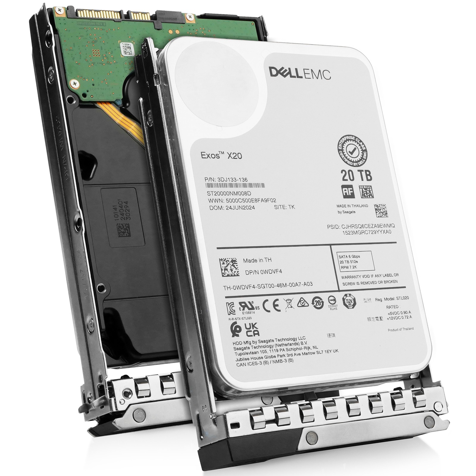 Dell 20TB 7.2K RPM SATA 6Gb/s 512e 3.5" Enterprise PowerEdge HDD 0FGN19 G16