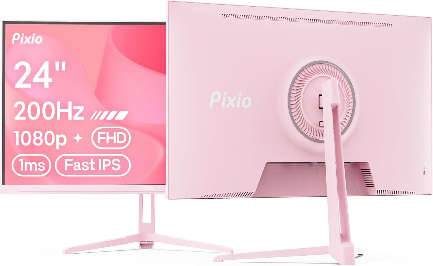 PX248 Wave Pink 24 Inch 200Hz Refresh Rate FHD 1080P Resolution Fast IPS Panel 1