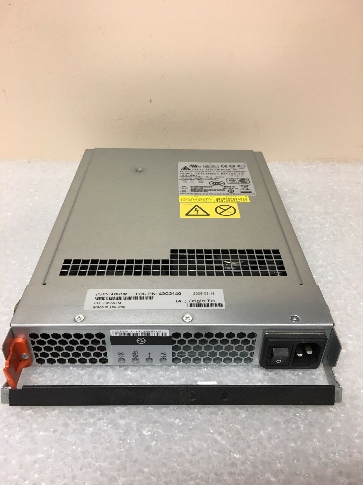 IBM 42C2140 POWER SUPPLY MODULE DS3400 42C2192 TDPS-530-BB