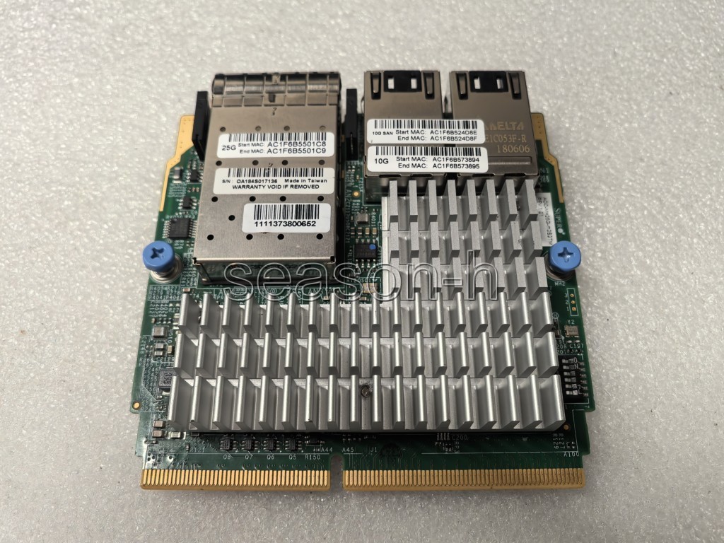 Supermicro AOC-MH25G-M2S2TM SIOM 2x 10/25G SFP28 & 2x 10GbE RJ45 Network Module