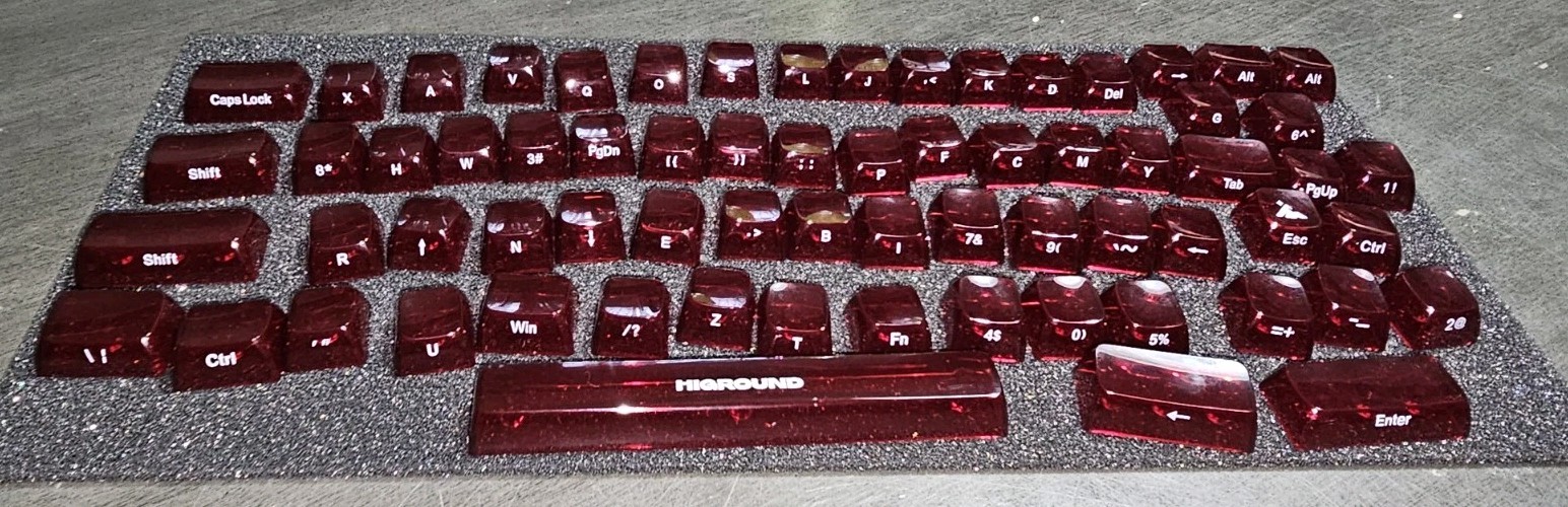 High Ground Key Caps for Keyboard Red New 