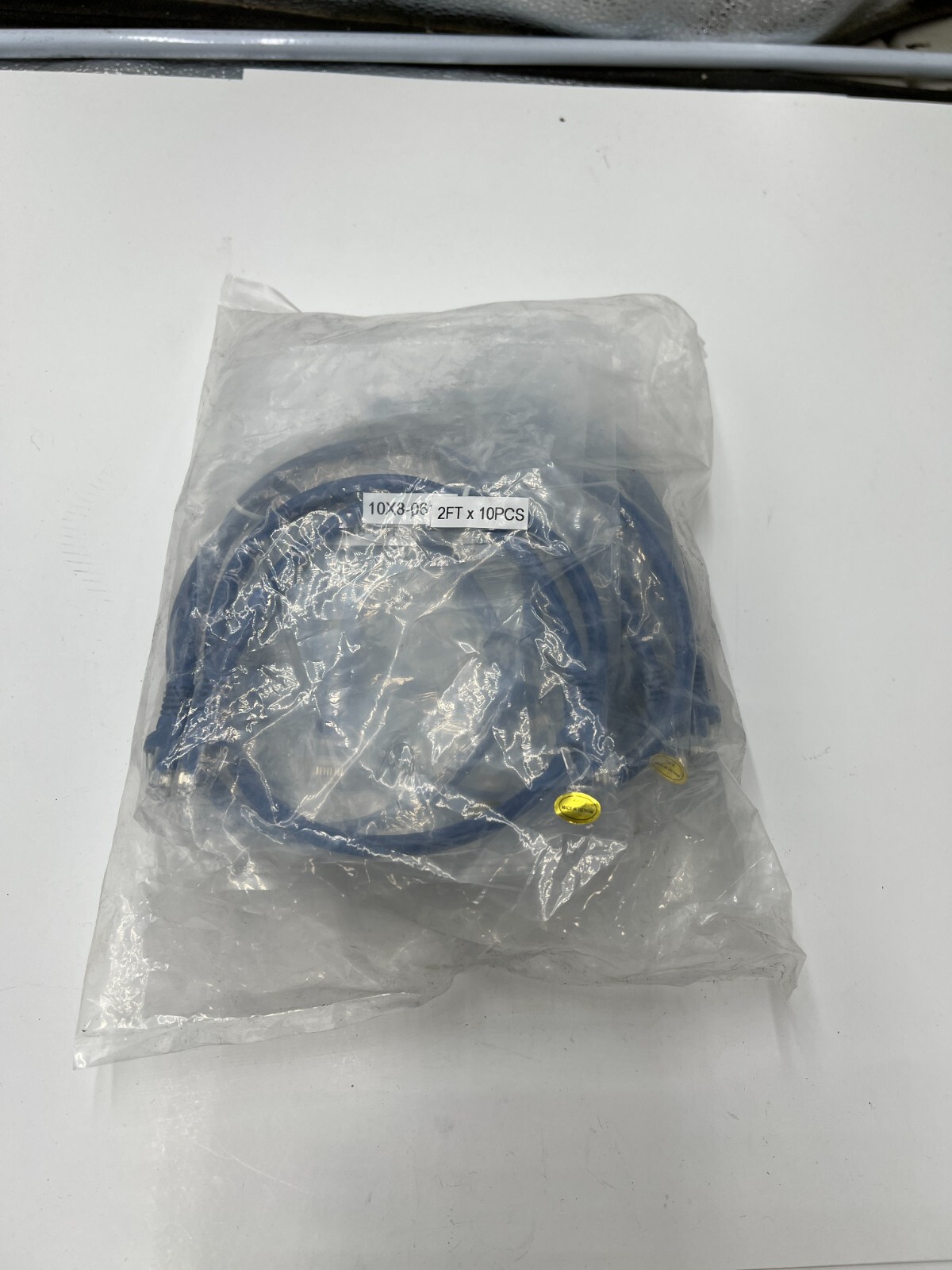 (LOT OF 80) Heavy Duty Blue RJ45 Ethernet LAN Network Cables 2ft 10X8-06102