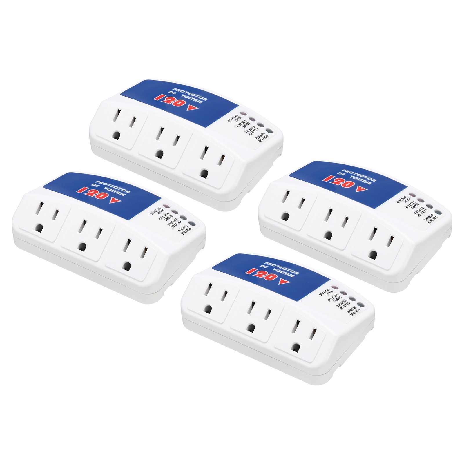 Protector Home Appliance 1800W 120V 15A 4 Pcs 3-Min 3 Outlet Delay