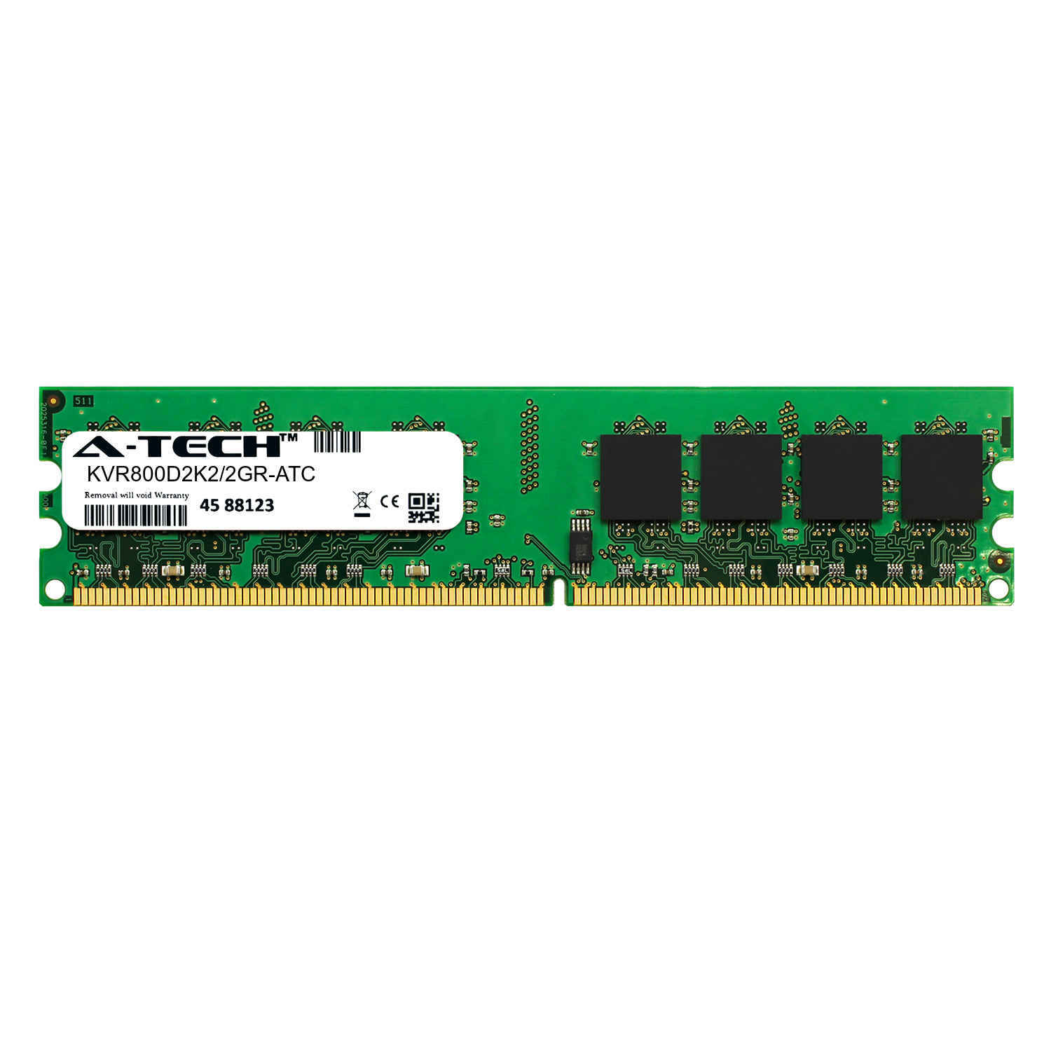 1GB DDR2 PC2-6400 DIMM (Replacement for Kingston KVR800D2K2/2GR) Memory RAM
