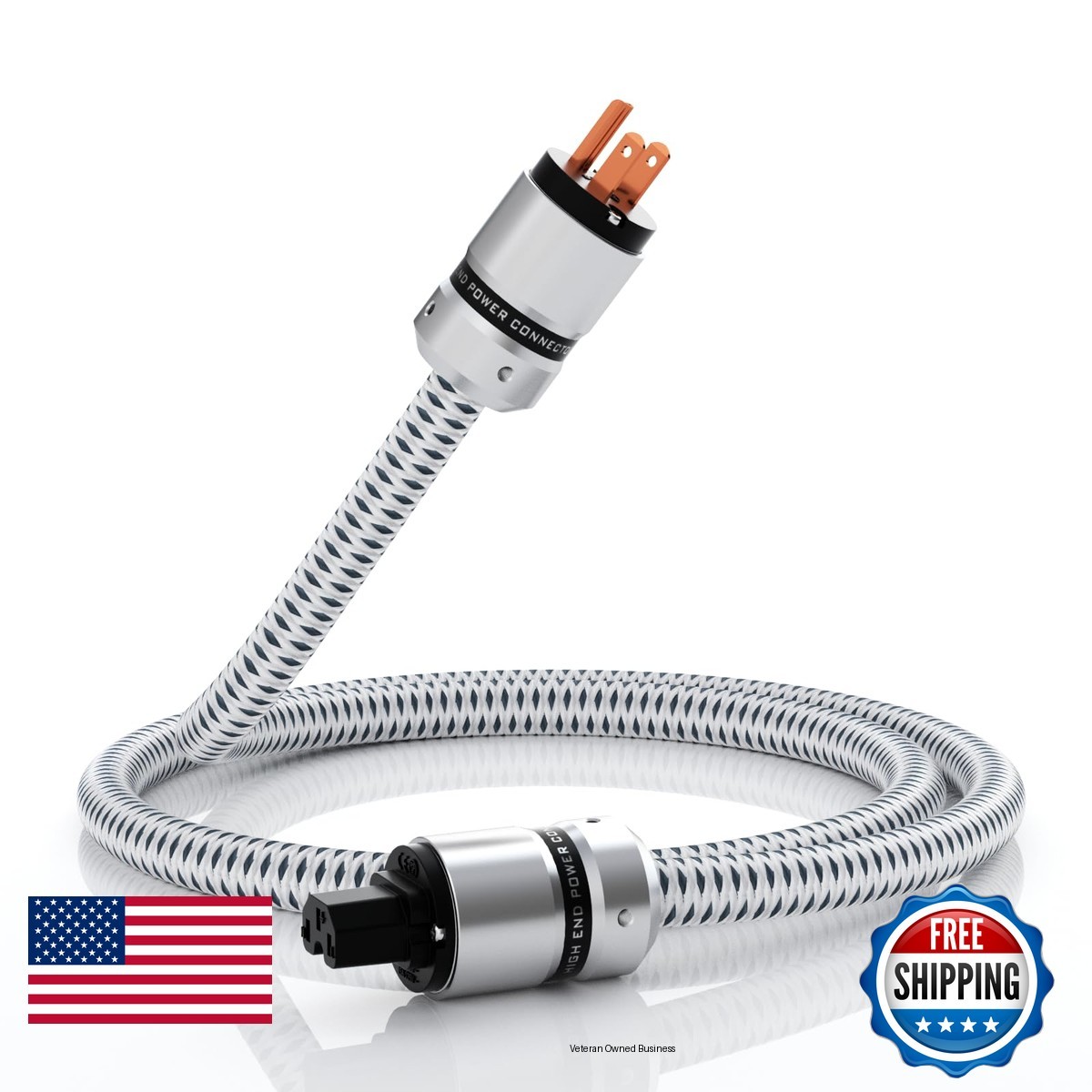 Monosaudio 12AWG Audio HiFi Power Cord Pure Copper IEC320 C13 Connector 1.5M