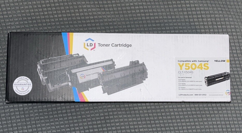 Samsung Compatible CLT-Y504S Yellow Laser Toner Cartridge for Samsung Printer