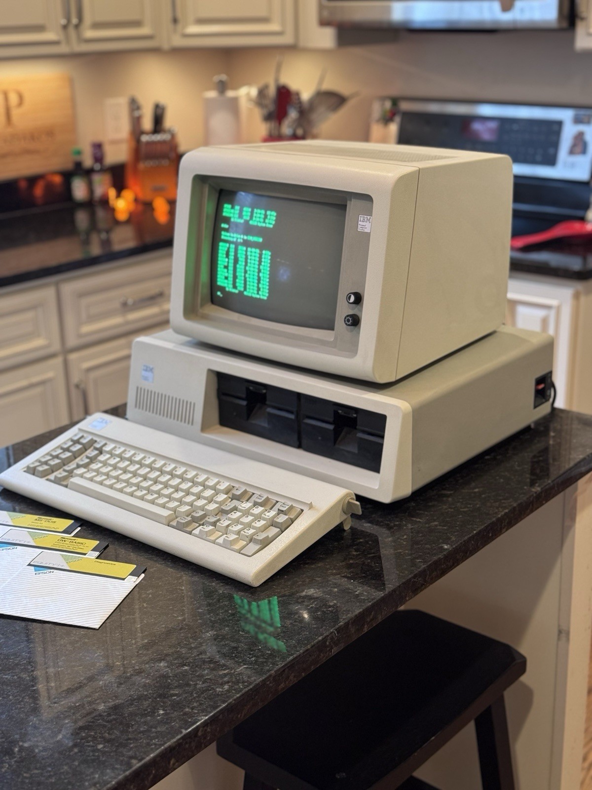 Vintage IBM 5150 Computer w/ 5151 Monitor & Keyboard, Tested Working + Floppies