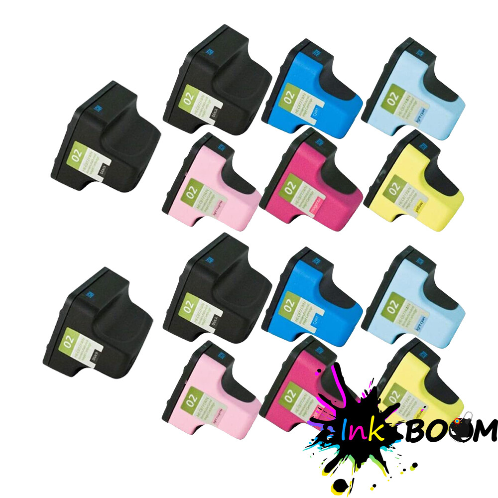 14 Ink Cartridge replace for HP 02XL Photosmart 3310 C5185 C6150 D7360 8230