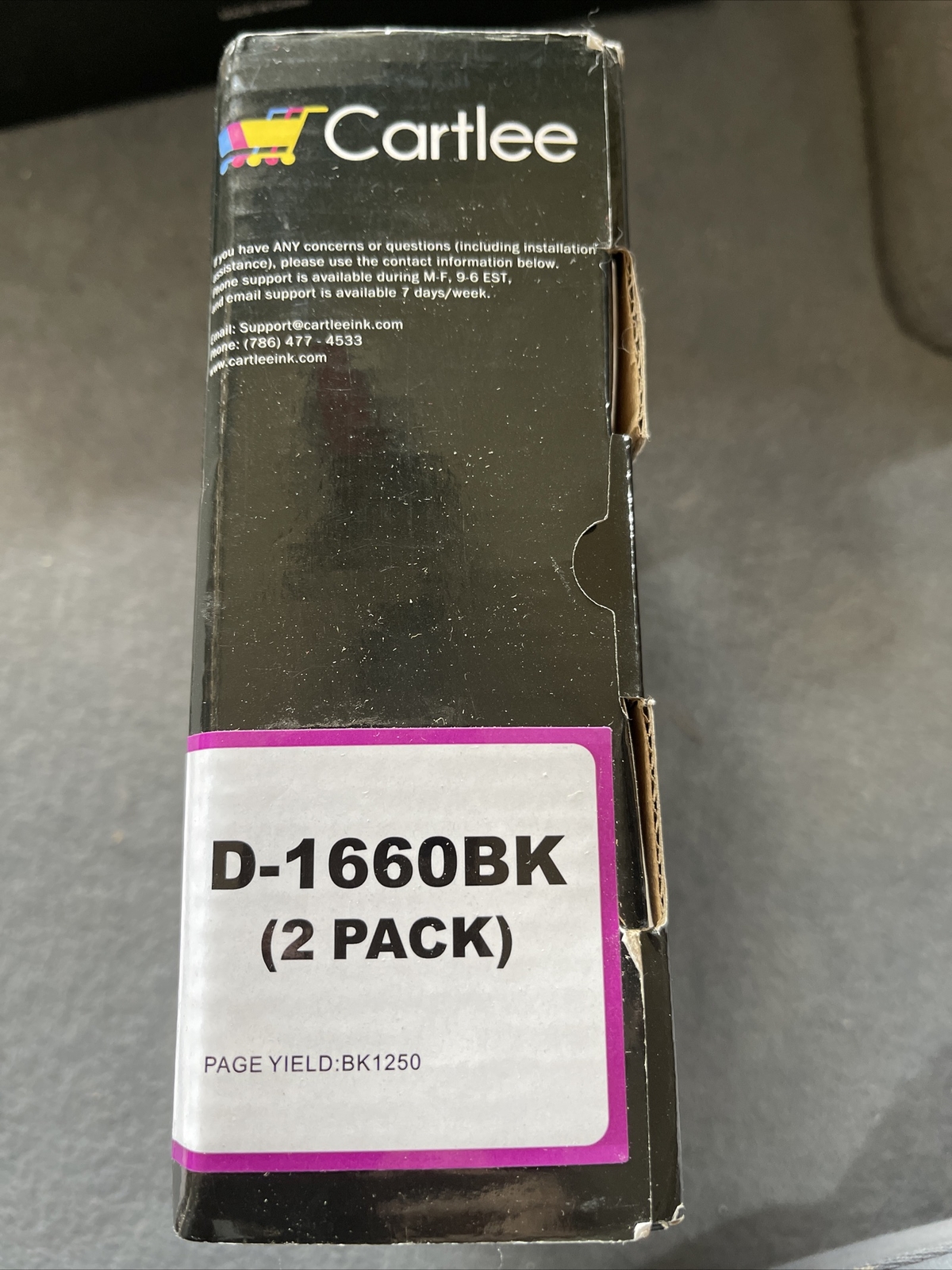 Cartlee Canon-Compatible Ink 2-Pack D - 1660BK Ink Cartridge Sealed New