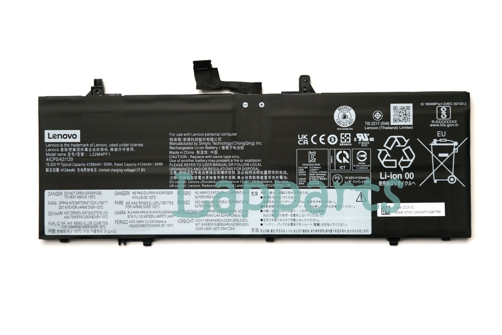 Genuine L22C4PF1 L22D4PF1 L22M4PF1 Battery for Lenovo Slim 7i 6 14APU8 14IAP8