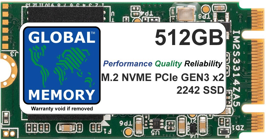 512GB M.2 2242 PCIe Gen3 x2 NVMe B+m KEY SSD NETGATE 4100/6100 SECURITY GATEWAY