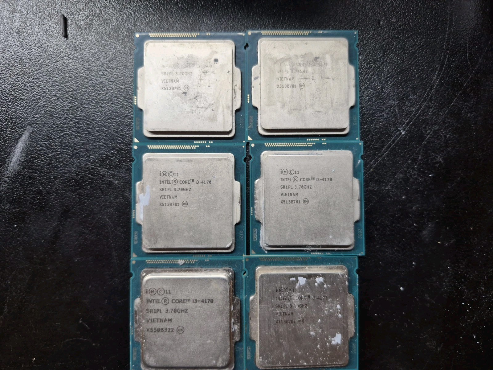 LOT OF 6 Intel Core i3-4170 3.70GHz CPU SR1PL Desktop Processor