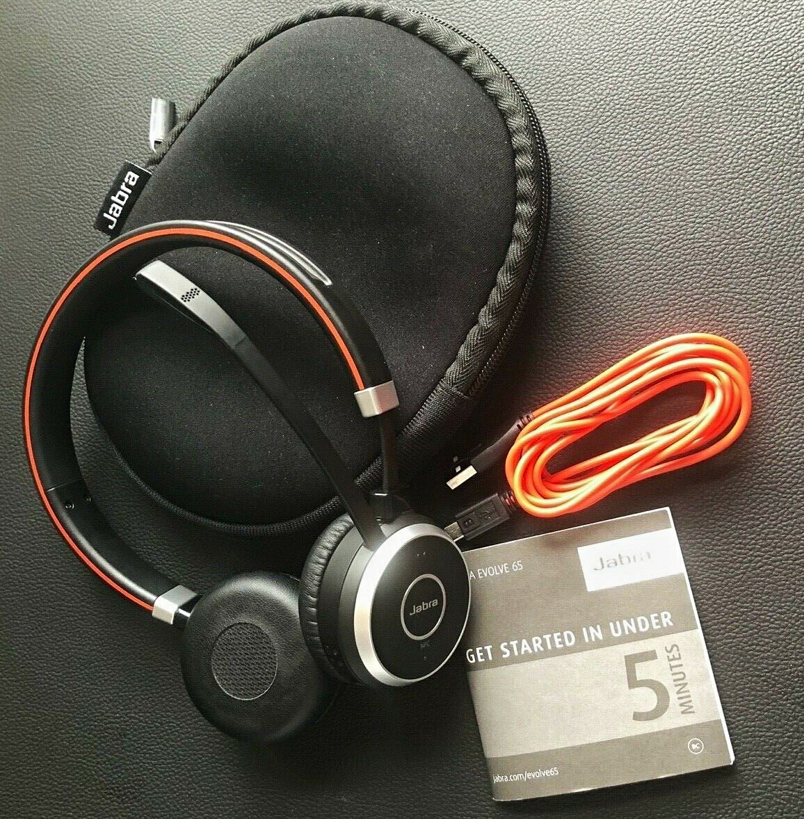 Jabra Evolve 65 Wireless Bluetooth USB Single-Ear On-Ear Boom Headset
