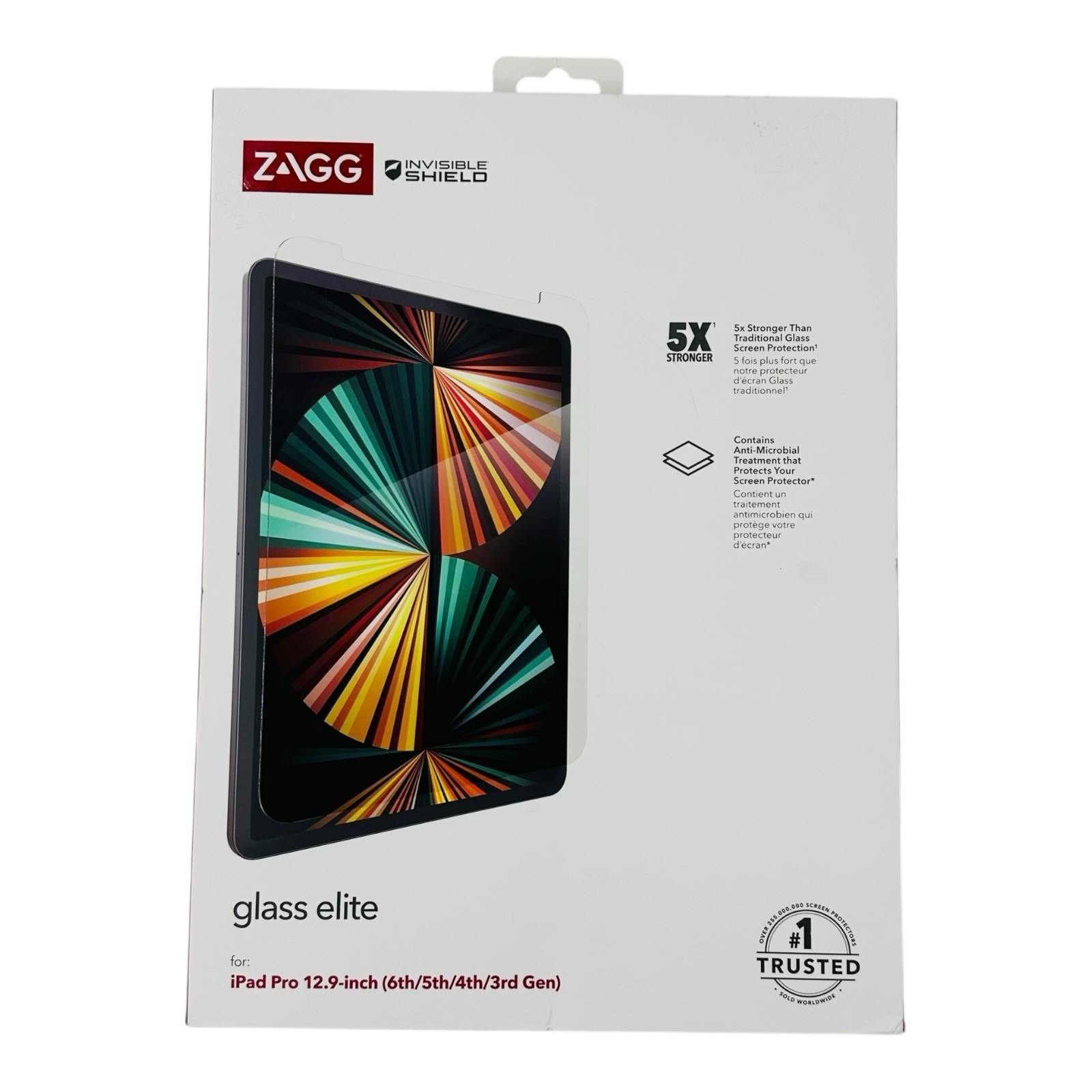 Zagg Glass Elite Screen Protector For iPad Pro 12.9" Gen 6, 5, 4, 3 - Sealed Box