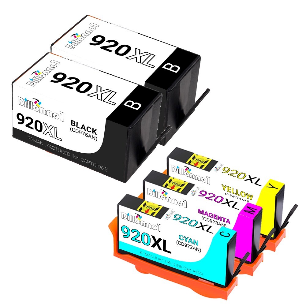 5PK Fits HP 920XL Ink Combo For OfficeJet 6000 6500 6500a Printer Series