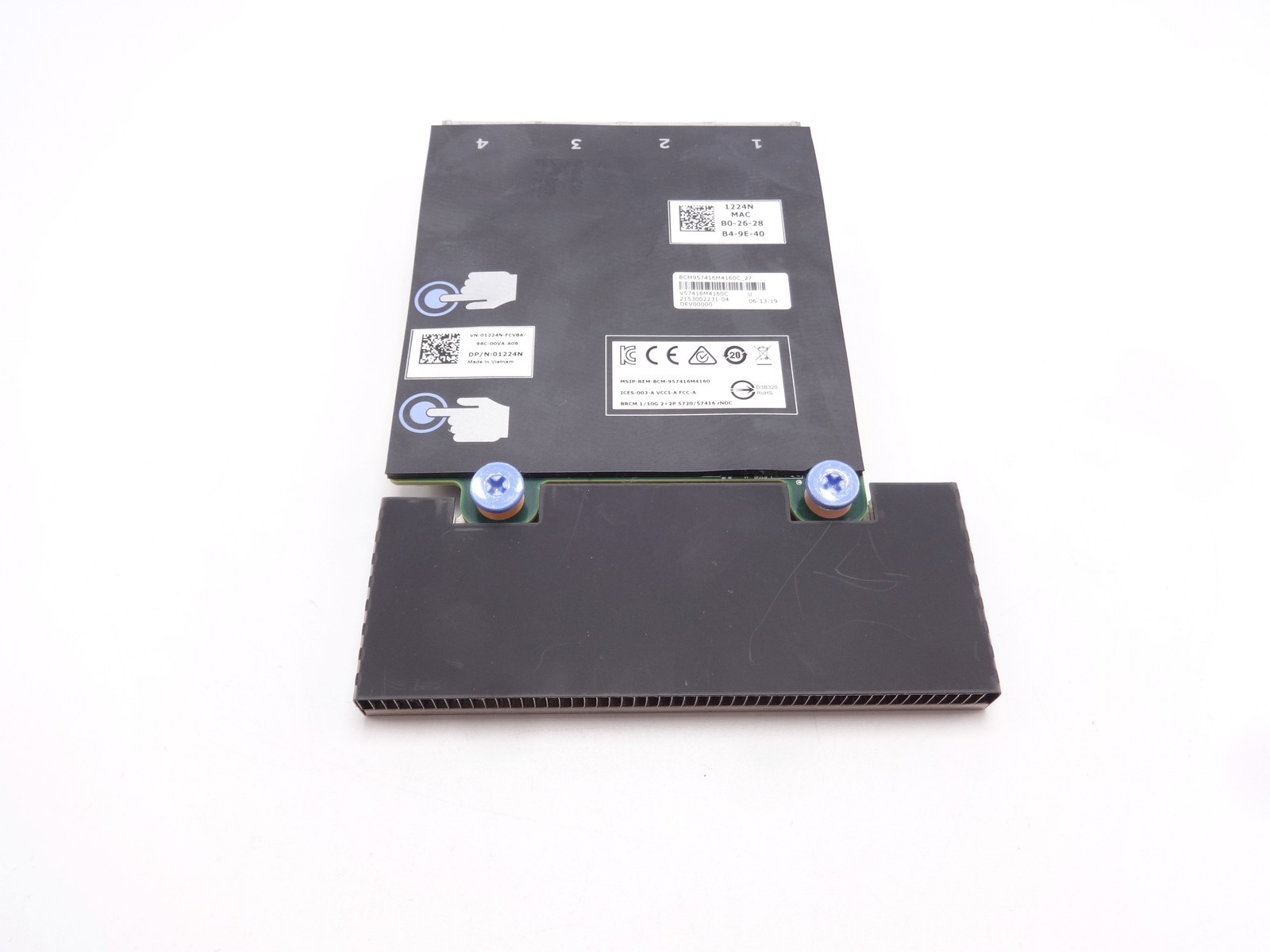 DELL 1224N Broadcom 57416 2x 10GB RJ45 2x 1GB RJ45 Daugher NIC Card