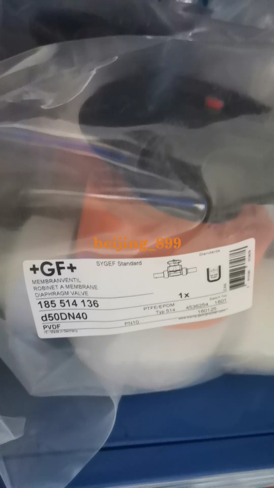 1PC NEW GF 185 514 136 diaphragm valve PVDF d50DN40 Fast transportation