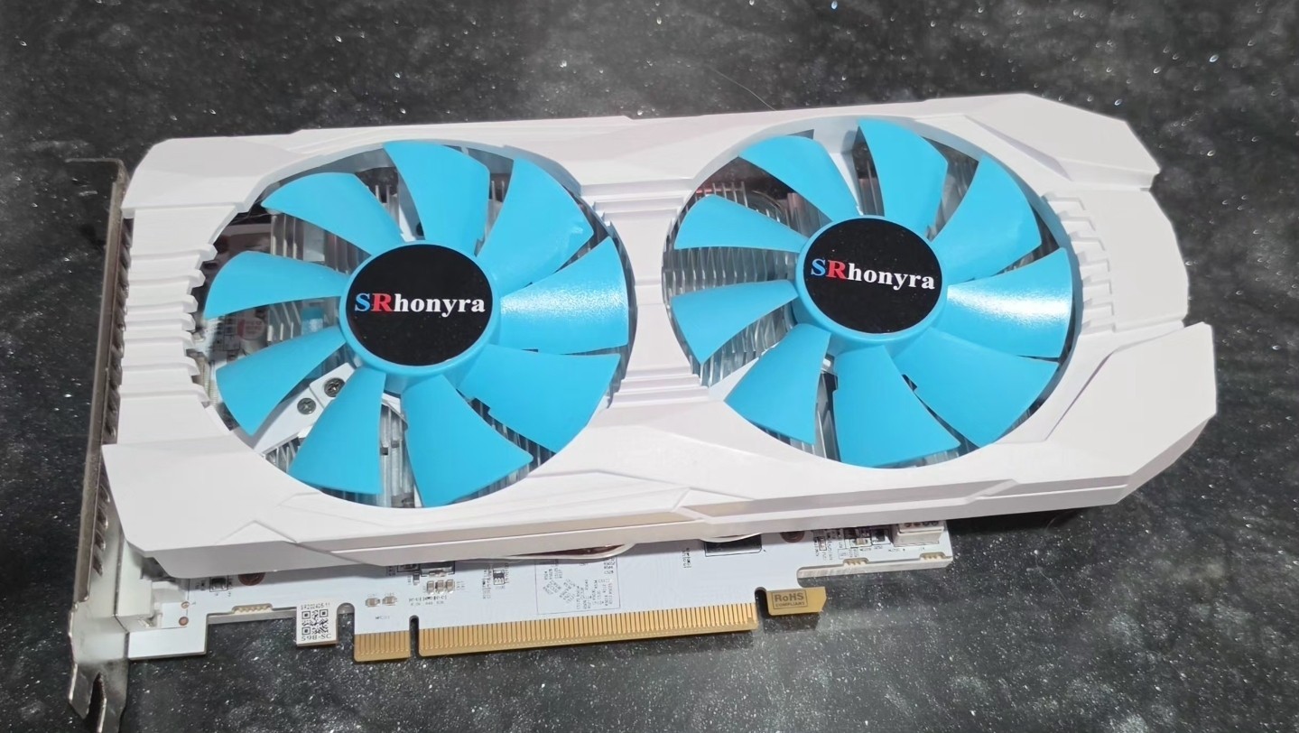 SRhonyra Radeon GPU Rx 590 White Graphics Card 
