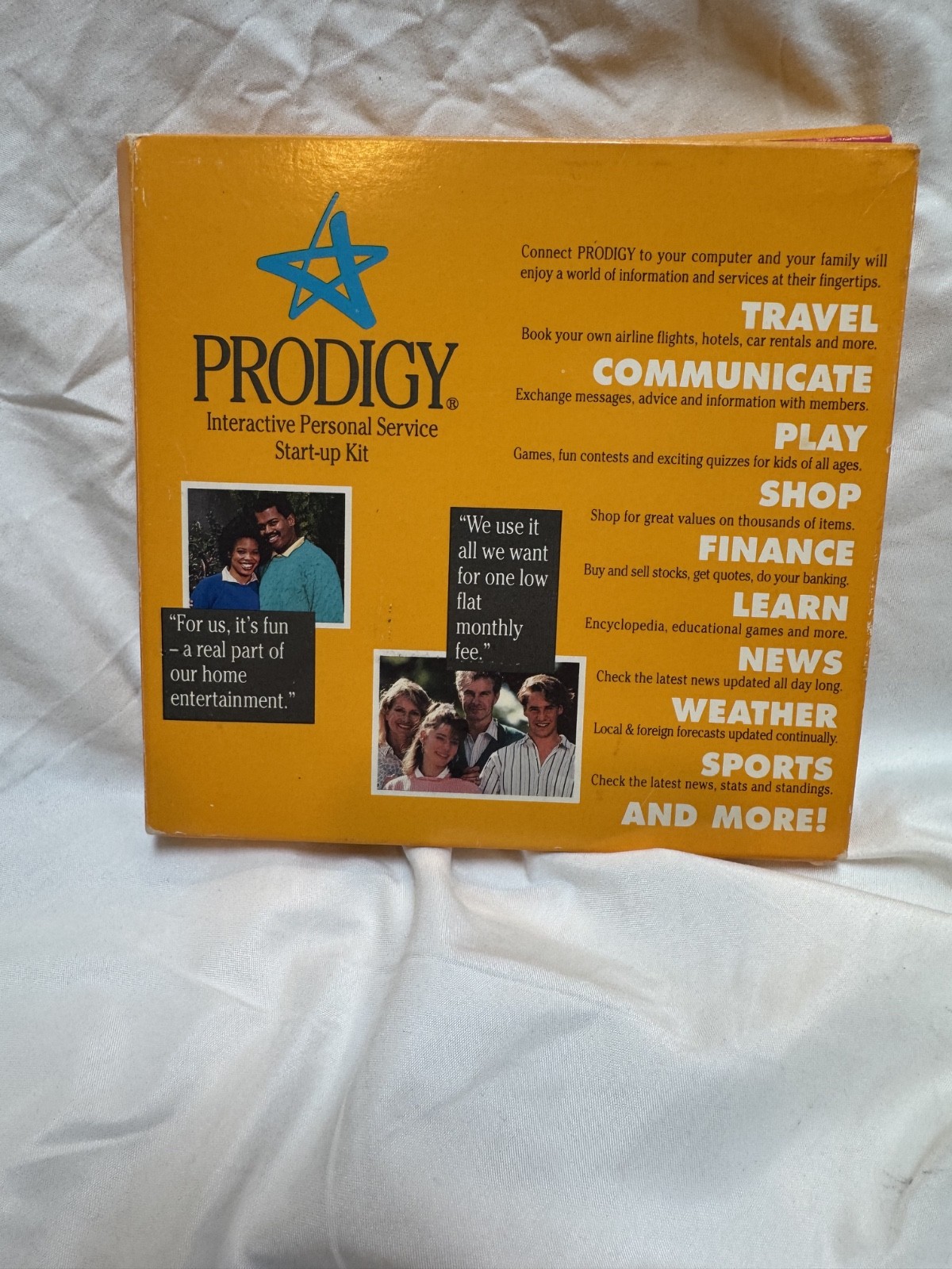 Vintage Prodigy Interactive Personal Service Start-Up Kit v3.1 IBM PC Tandy