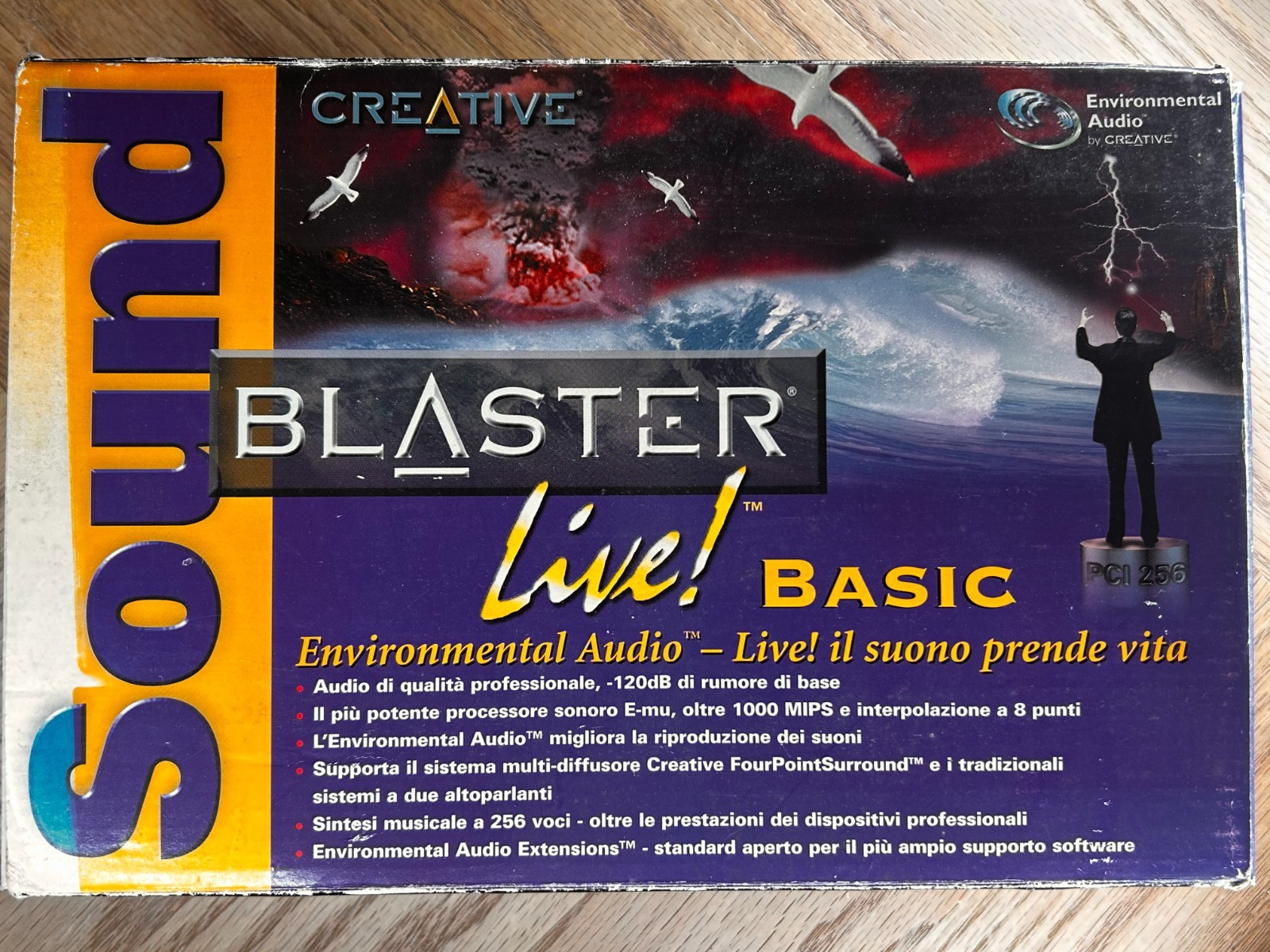 Creative Sound Blaster Live Basic PCI Audio Card & Italy Edition Box (1998)