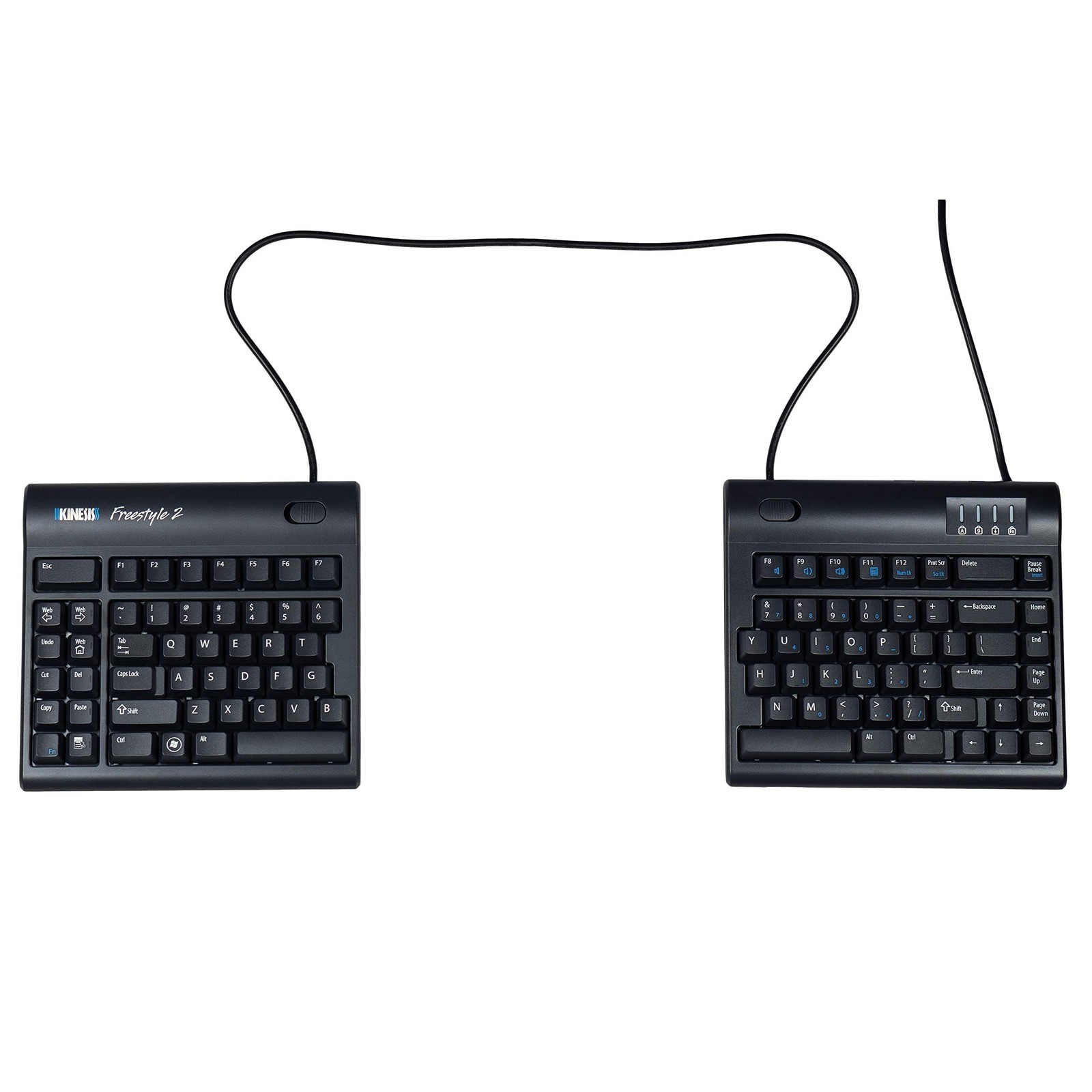 Kinesis Freestyle2 Ergonomic Split Keyboard USB Wired English QWERTY KB800PBUS20