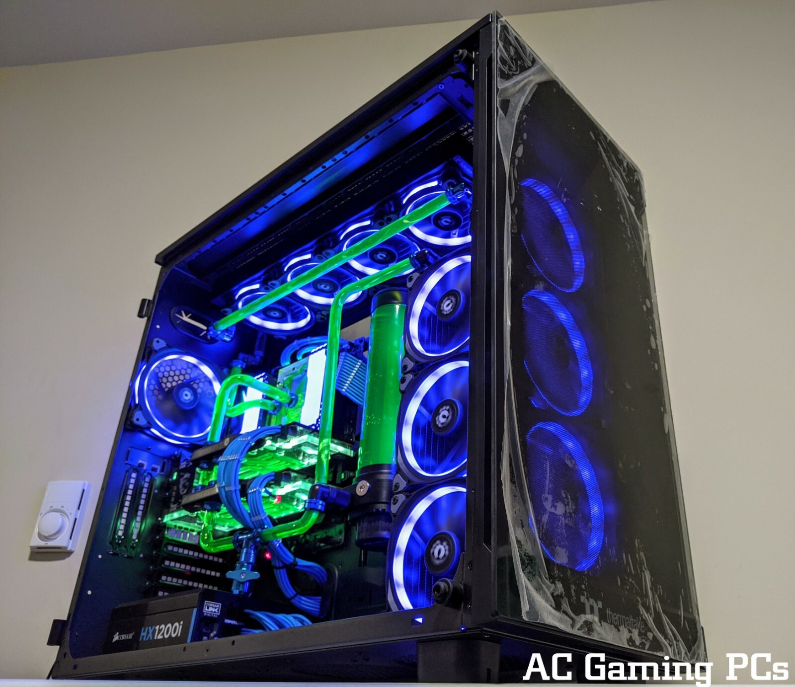 EXTREME Custom Liquid Cooled Computer, AMD Threadripper 3970x, 64GB, RTX 2080 Ti