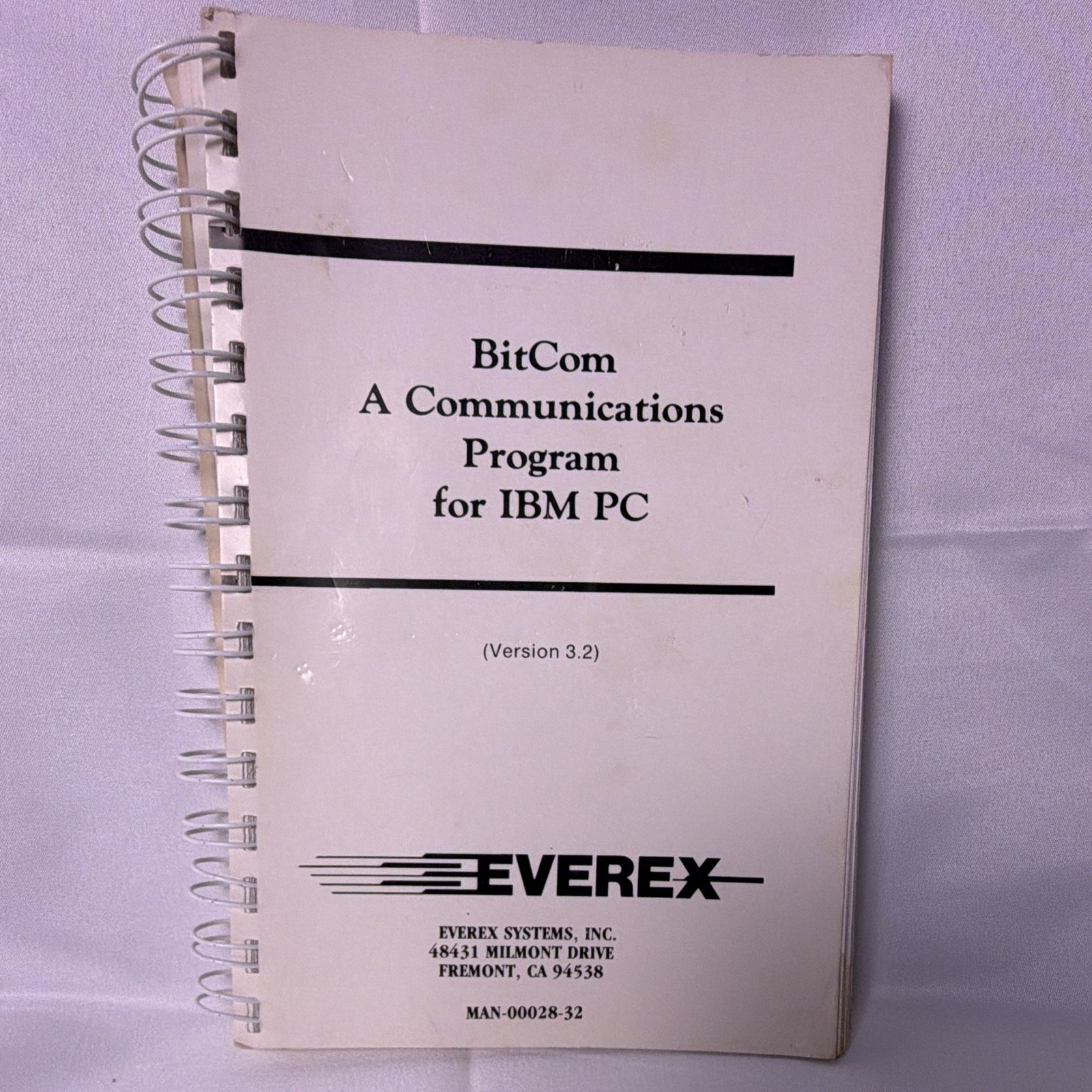 Everex BitCom 3.2 IBM PC Communications Software User Manual 1987 Vintage DOS