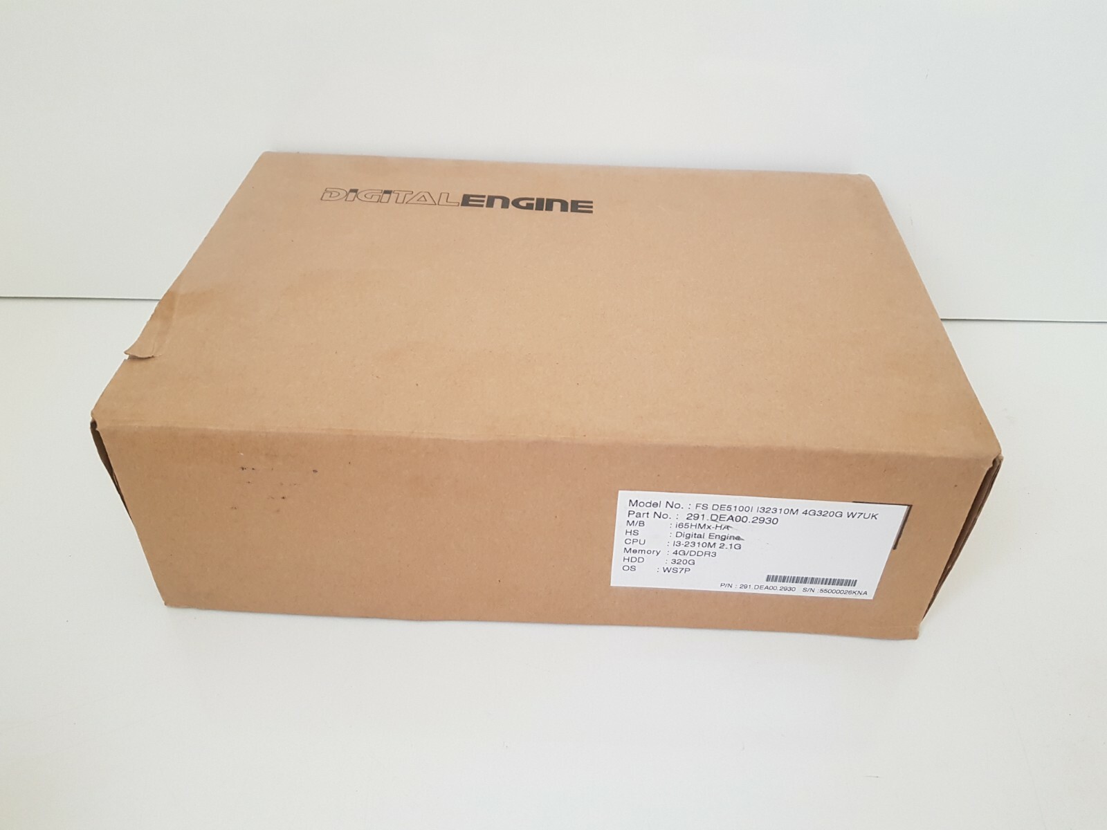 AOPEN Digital Engine Fs DE5100I l32310M 4G320G W7UK 291.DEA00.2930
