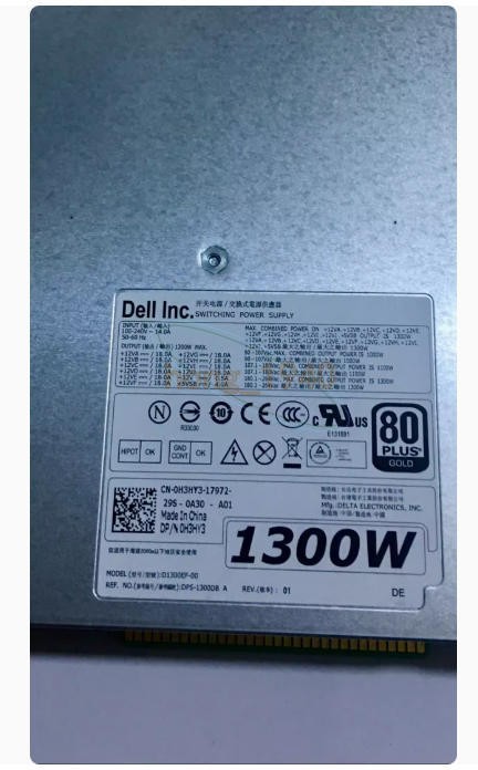Used 1PCS DELL D1300EF-00 1300w server PSU T3600 T3610 T5600 T5610 T7600 T7610