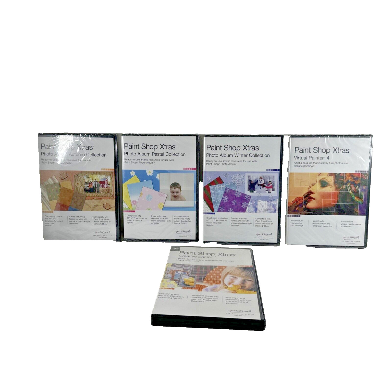 5X  PREOWNED Paint Shop Xtras Creative Edition +4 NEW SEALED SEASON EDITIONS