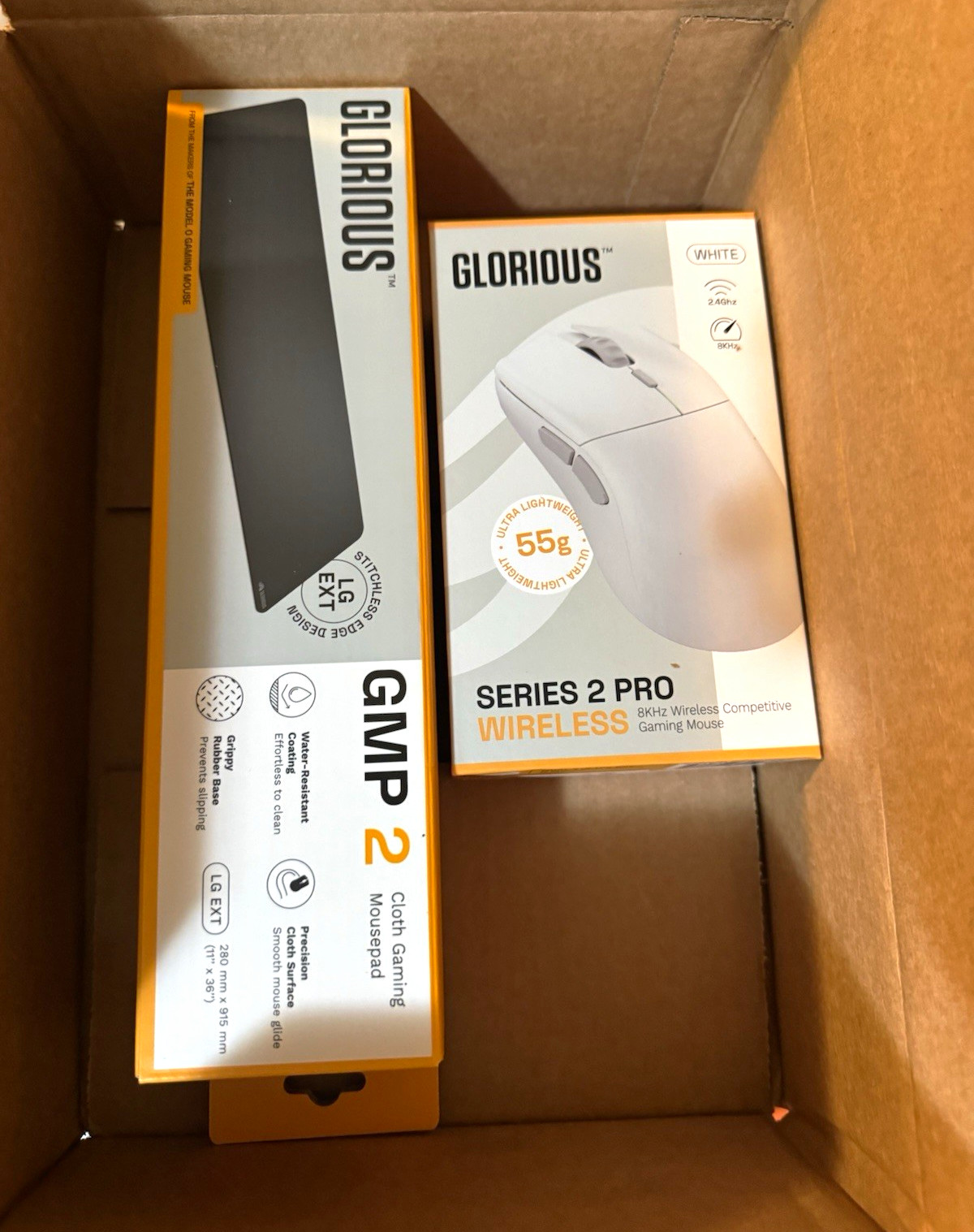 Glorious Series 2 Pro Wireless Gaming Mouse - Wireless Optical Tracking, White