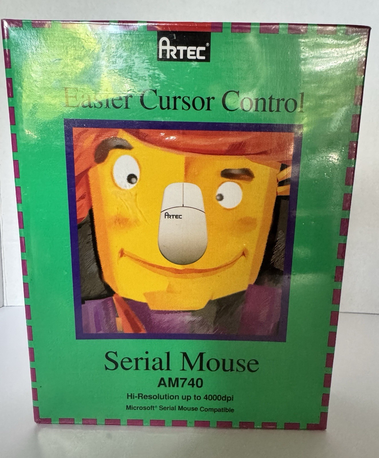 Vintage Artec AM740 Serial Mouse NOS New In Box Windows Compatible 1994