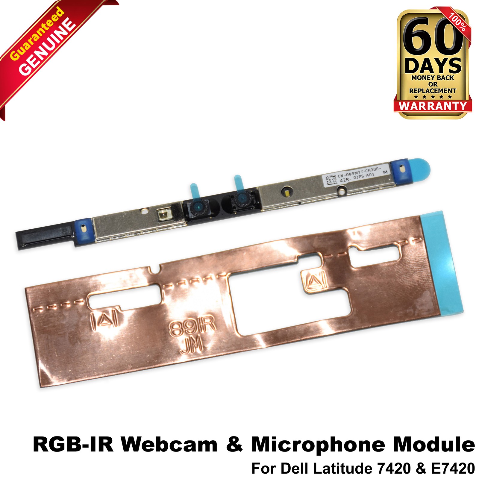 Dell Latitude 5540 Precision 3580 RGB IR Webcam Camera Module 89MTT