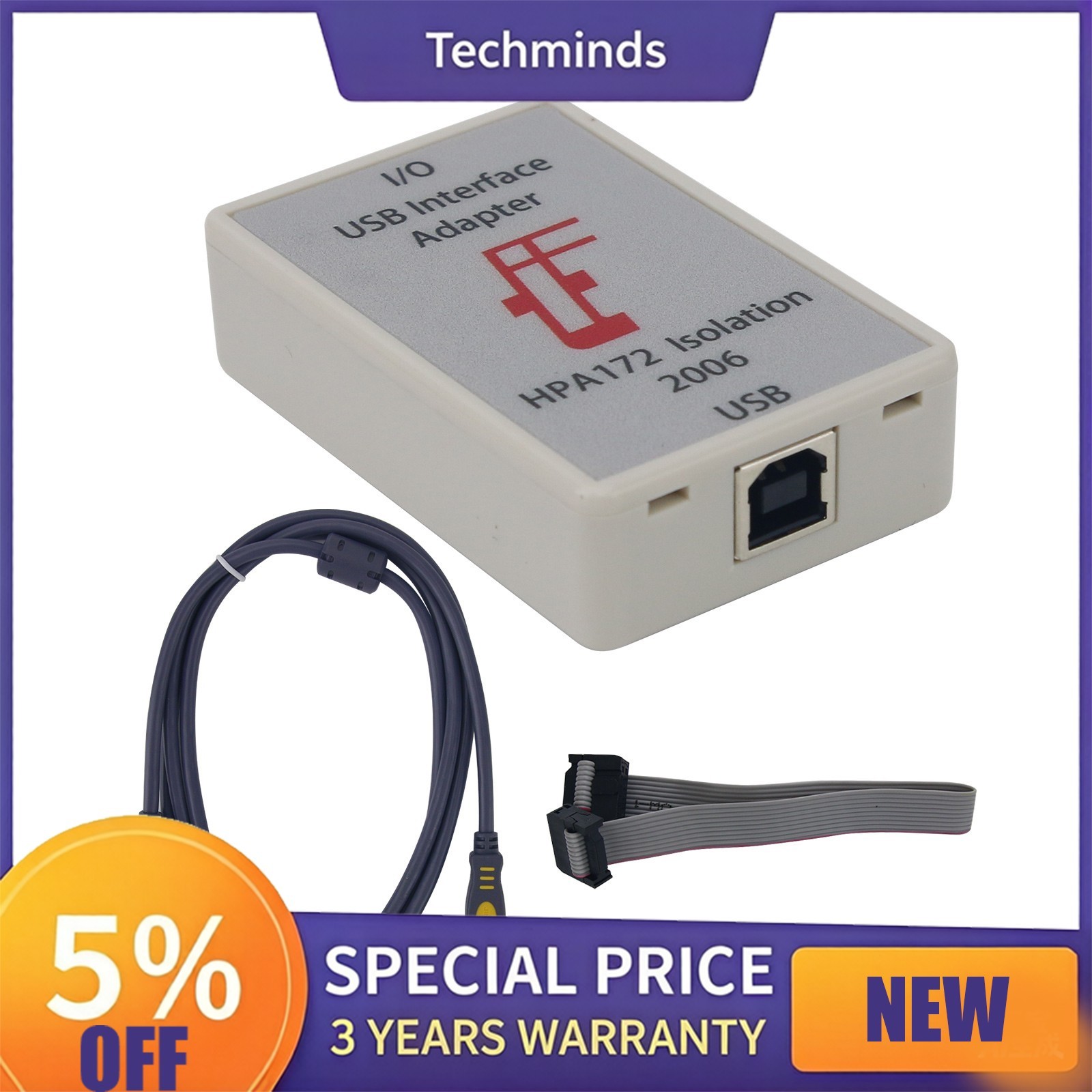 China-Made USB Interface Adapter+5000V Electrical Isolation USB-TO-GPIO for TI
