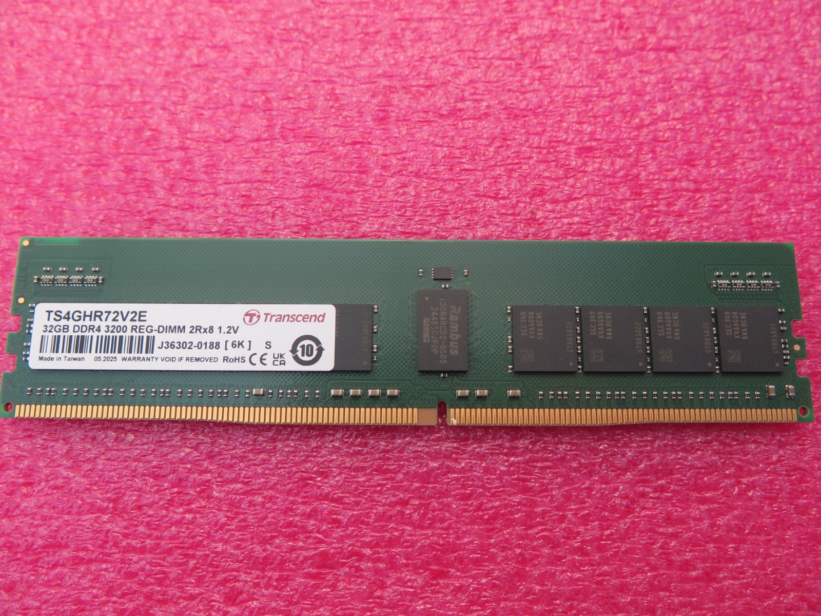 Transcend  32GB DIMM DDR4 3200 Reg-DIMM 2Rx8 TS4GHR72V2E
