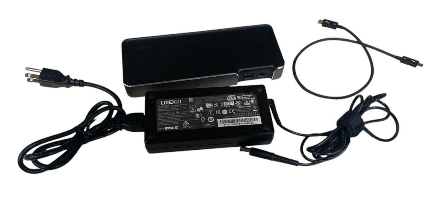 Kensington SD5200T Thunderbolt 3 Universal Dual 4K Dock Station & LiteOn Adapter