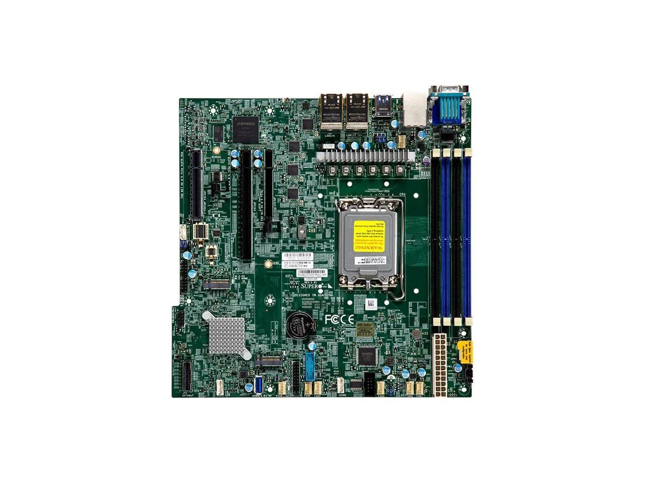 Supermicro MBD-X13SCH-LN4F-O, Intel  LGA-1700 Single Socket mATX Server Motherbo