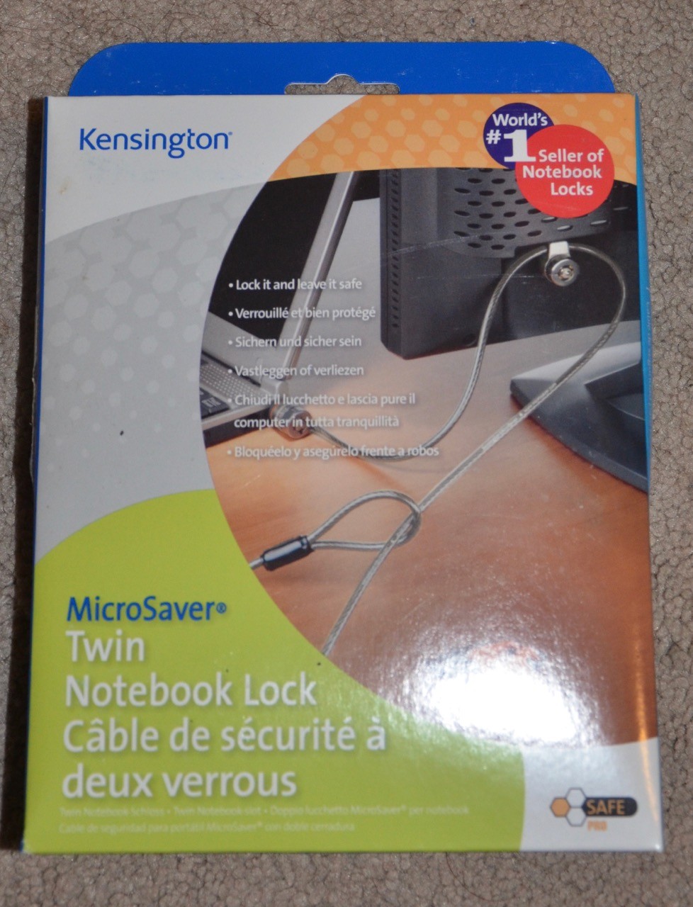 Kensington MicroSaver twin notebook lock new Micro Saver 64025F laptop cable