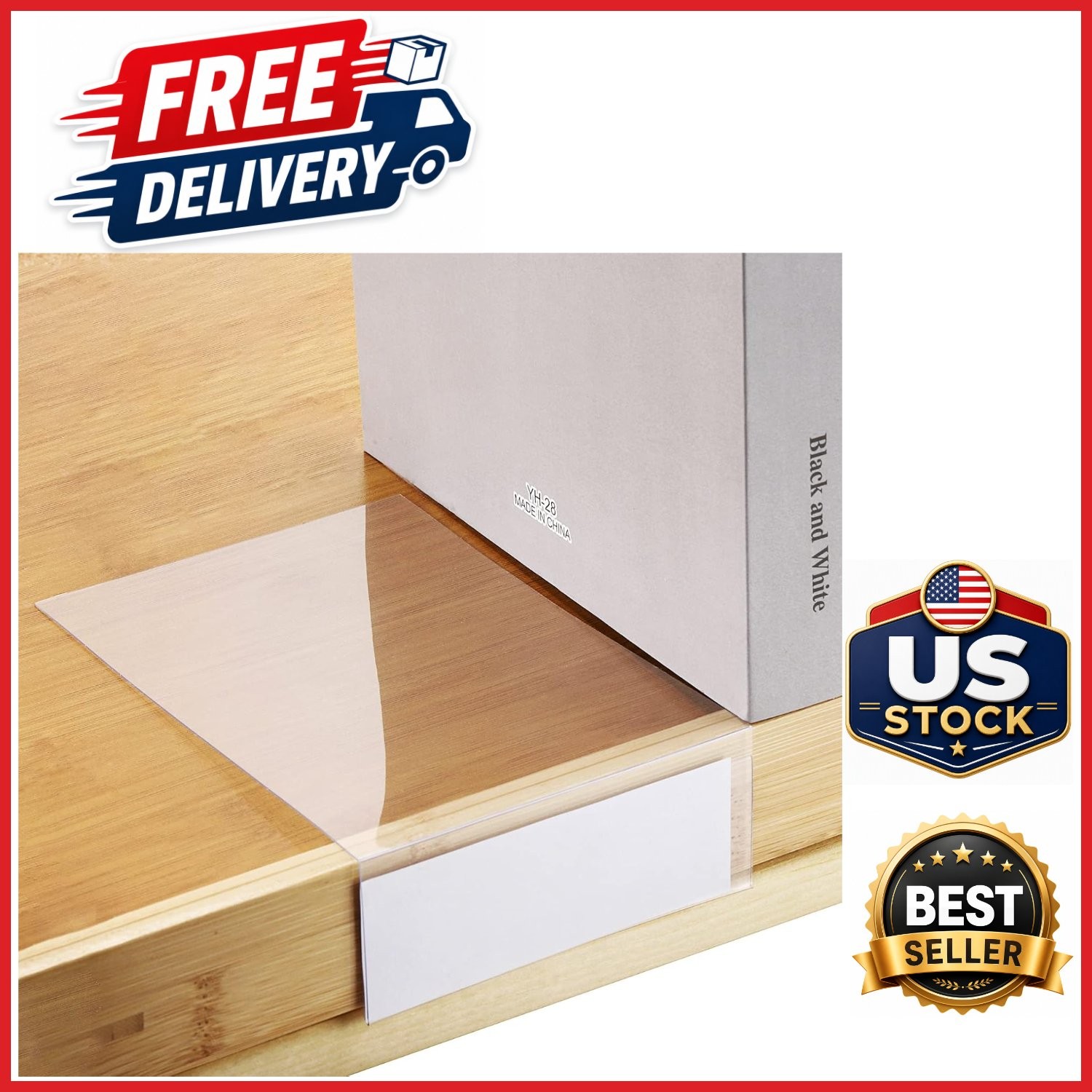 Flexible Moveable Shelf Label Holders 50 Pcs for Easy Organization in Libraries