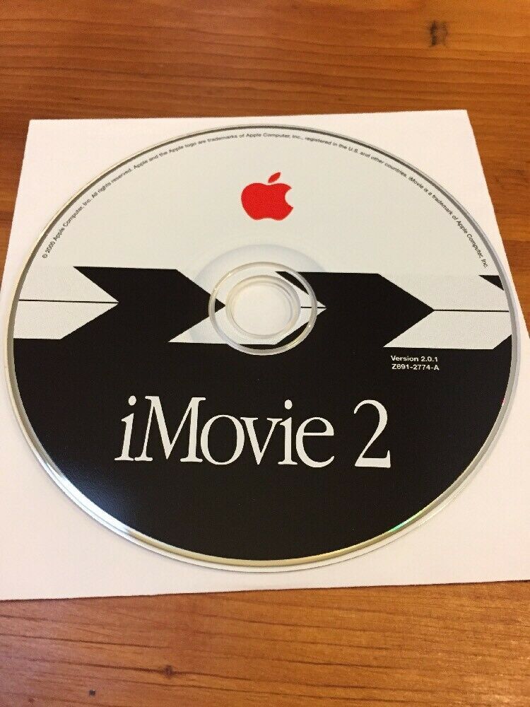 iMovie 2 2.0.1 Mac Macintosh Video Editing Software Install CD Disc v2.0.1 2000