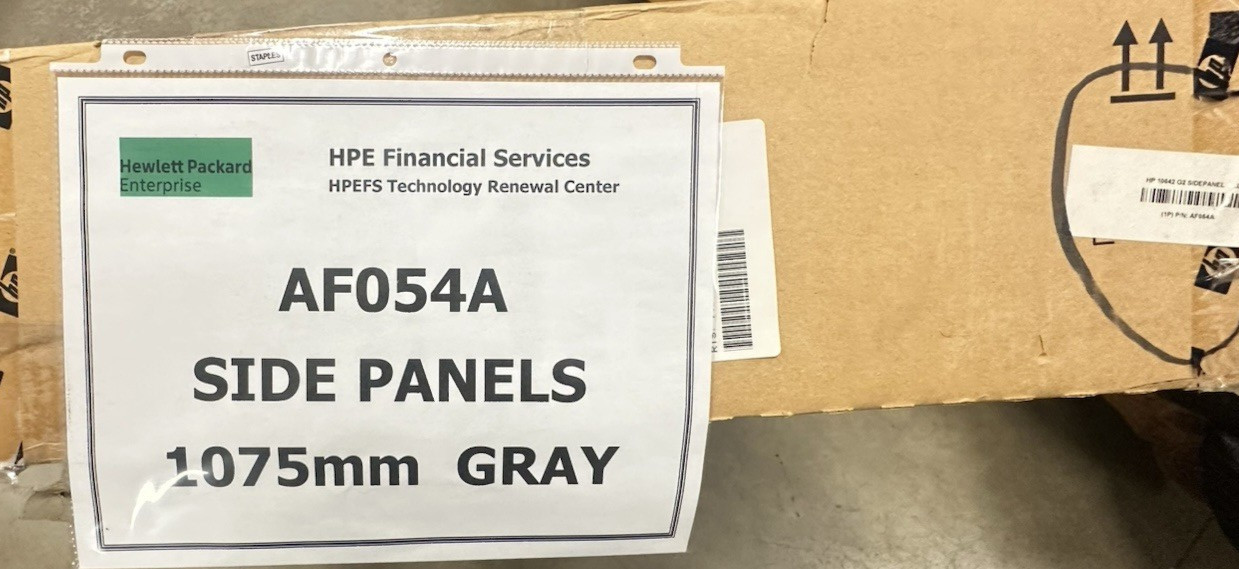 HP HPE AF054A 10642 G2 42U Server Rack Enclosure Side Panel Kit L and R Sides